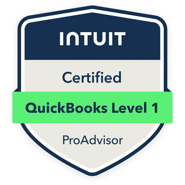 INTUIT Certified QuickBooks Level 1 ProAdvisor