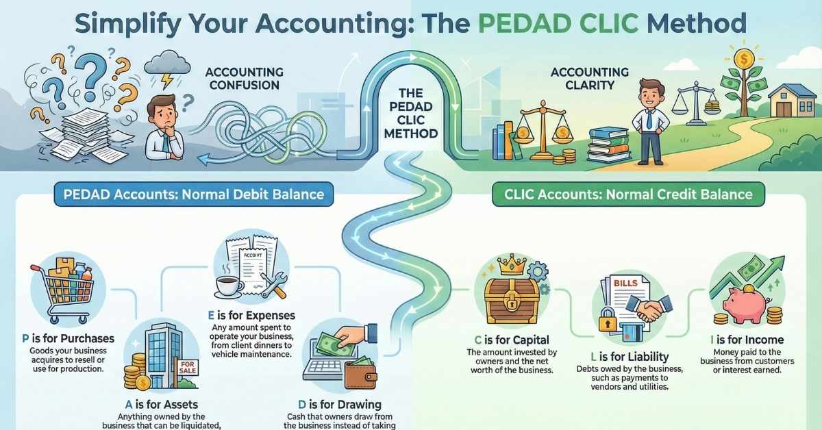 Accounting Confusion: Meet PEDAD CLIC